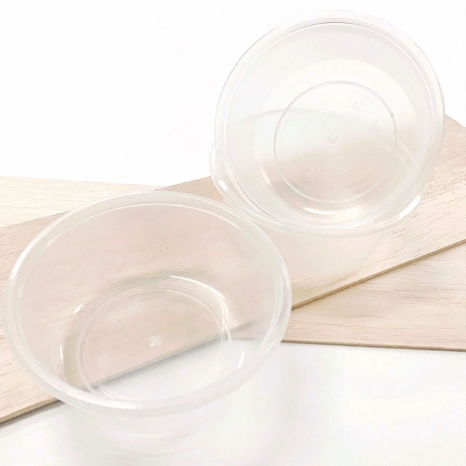 透明塑膠湯杯